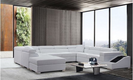 Vienna - U - Leather Sofa Lounge Set